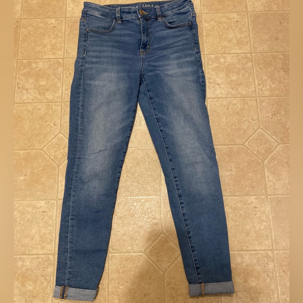 American Eagle - high rise jeggings.